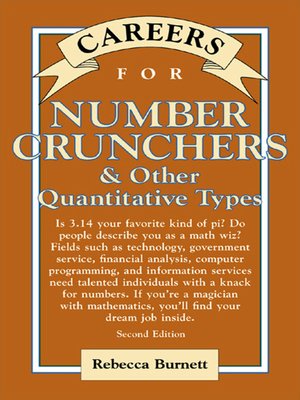 cover image of Careers for Number Crunchers & Other Quantitative Types